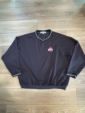 Vintage Ohio State Buckeyes AKWA USA Made Pullover Windbreaker XL